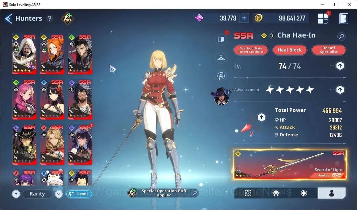 Solo Leveling: ARISE Accounts Lv74 1819M Pwr|LennartA3,+Sign,ReijiA5+Sign,Hae In image 5