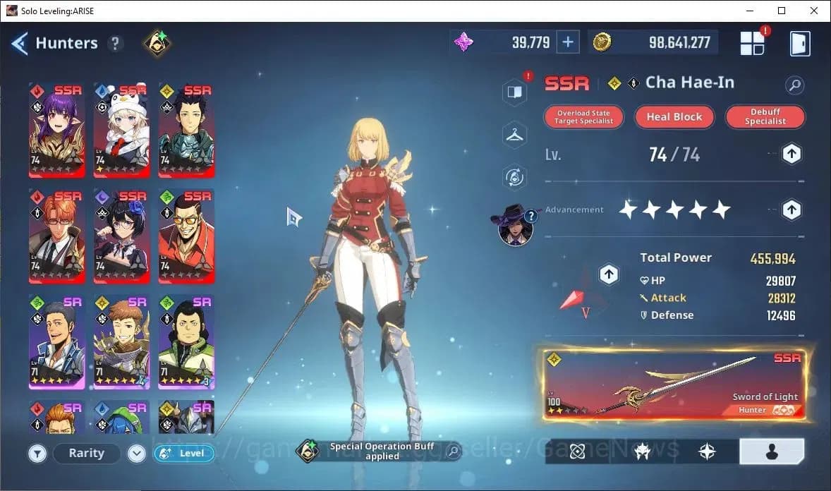 Solo Leveling: ARISE Accounts Lv74 1819M Pwr|LennartA3,+Sign,ReijiA5+Sign,Hae In image 6