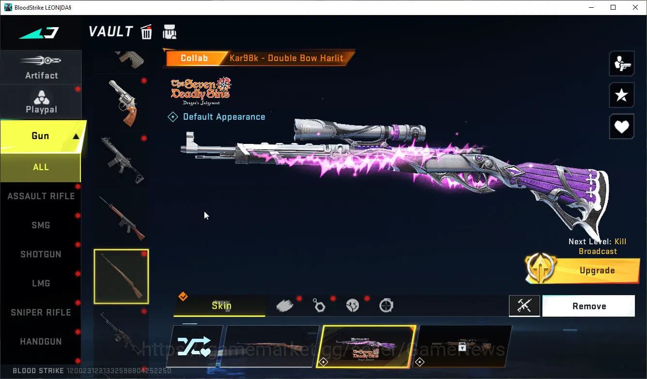 Blood Strike Accounts ASIA|Collab 7DS (Karl98,QBZ95), BLEACH Byakuya+1 U image 8