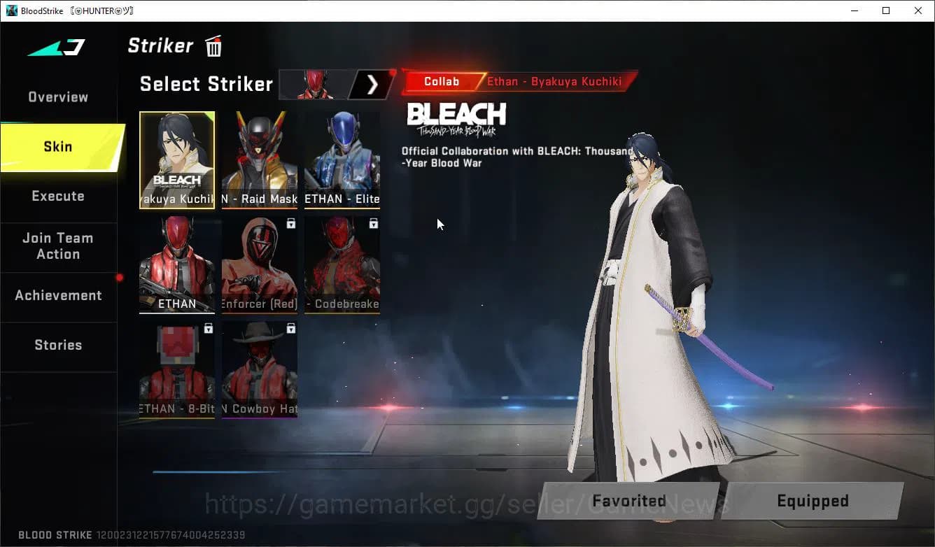 Blood Strike Accounts ASIA|Collab BLEACH Byakuya+3 ULTRA [Ethan-Raidmask image 3