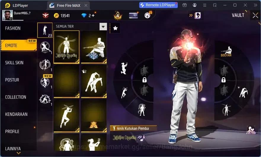 Free Fire Accounts Indonesia | Vault 90 | EVO XM8-Destiny Guardian| E image 13