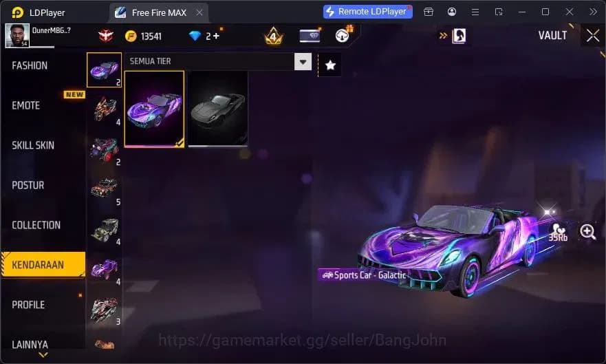 Free Fire Accounts Indonesia | Vault 90 | EVO XM8-Destiny Guardian| E image 8