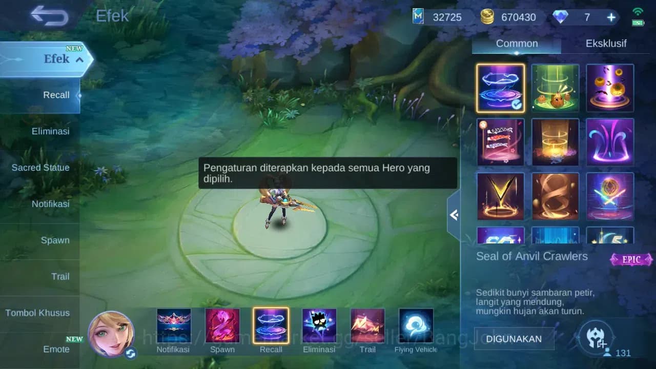 Mobile Legends: Bang Bang Accounts GLOBAL Hero 131 Skin 542 | Legend Granger Freya Fr image 12