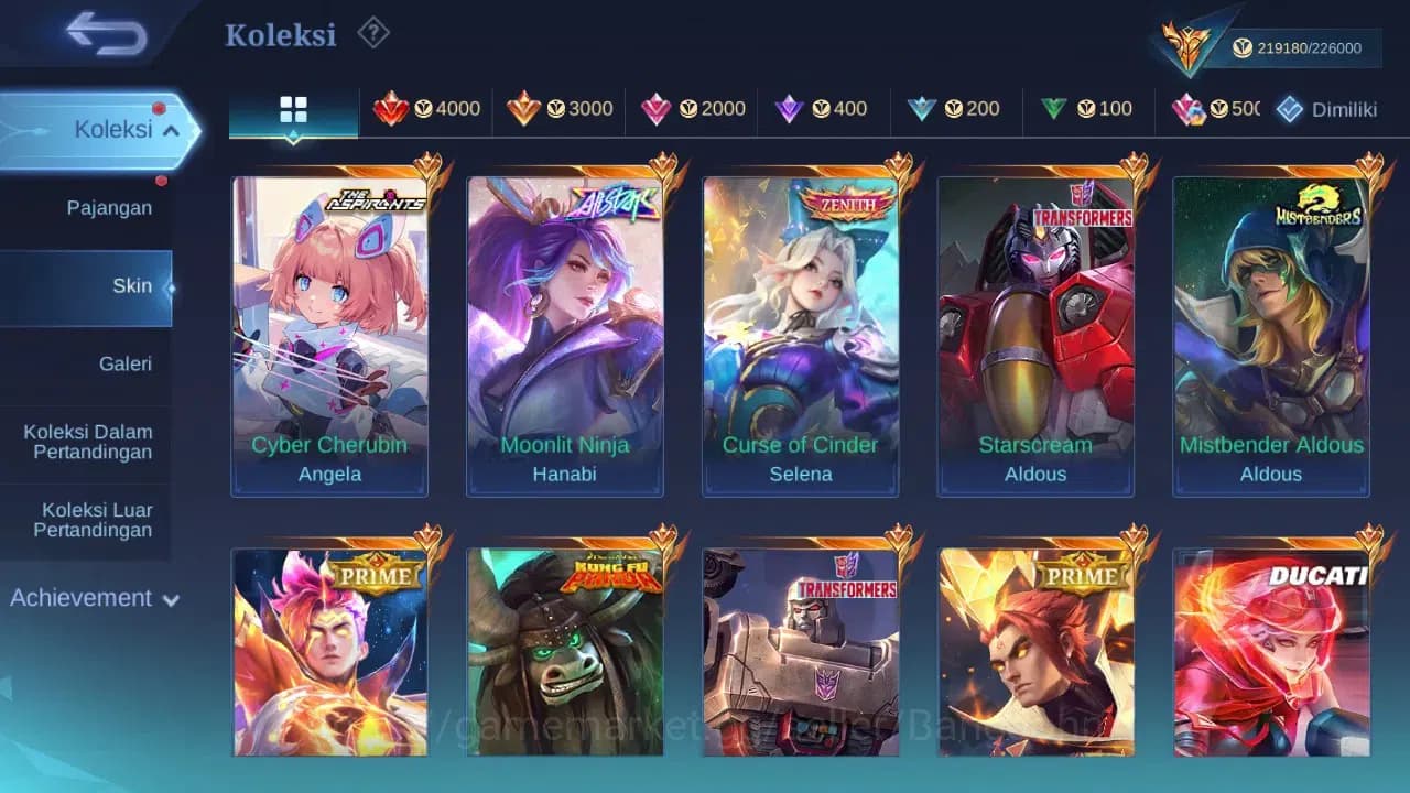 Mobile Legends: Bang Bang Accounts GLOBAL Hero 131 Skin 542 | Legend Granger Freya Fr image 3