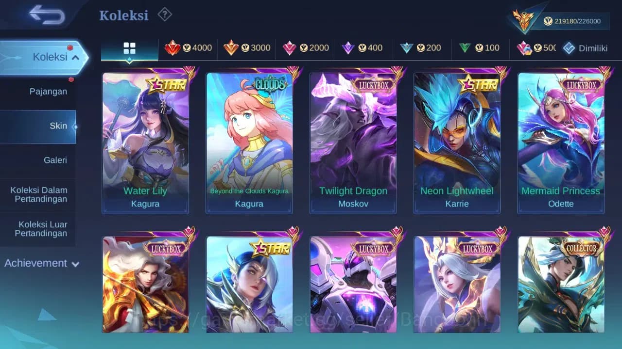 Mobile Legends: Bang Bang Accounts GLOBAL Hero 131 Skin 542 | Legend Granger Freya Fr image 7