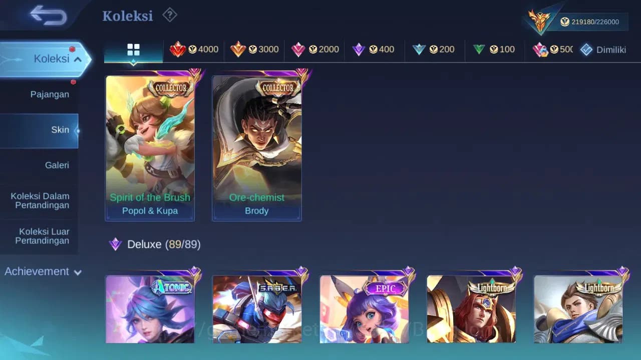 Mobile Legends: Bang Bang Accounts GLOBAL Hero 131 Skin 542 | Legend Granger Freya Fr image 9