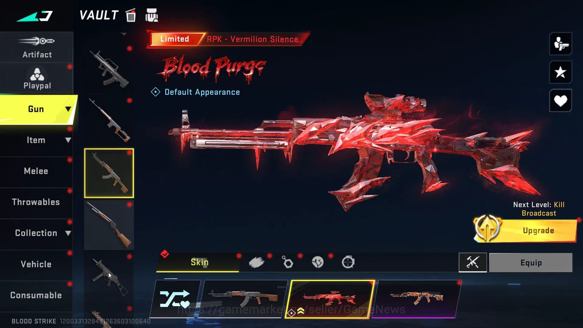 Blood Strike Accounts ASIA|4 ETERNAL(M700,Uzi,Ran,Byakuya)1MELE(kukri-Ne image 13