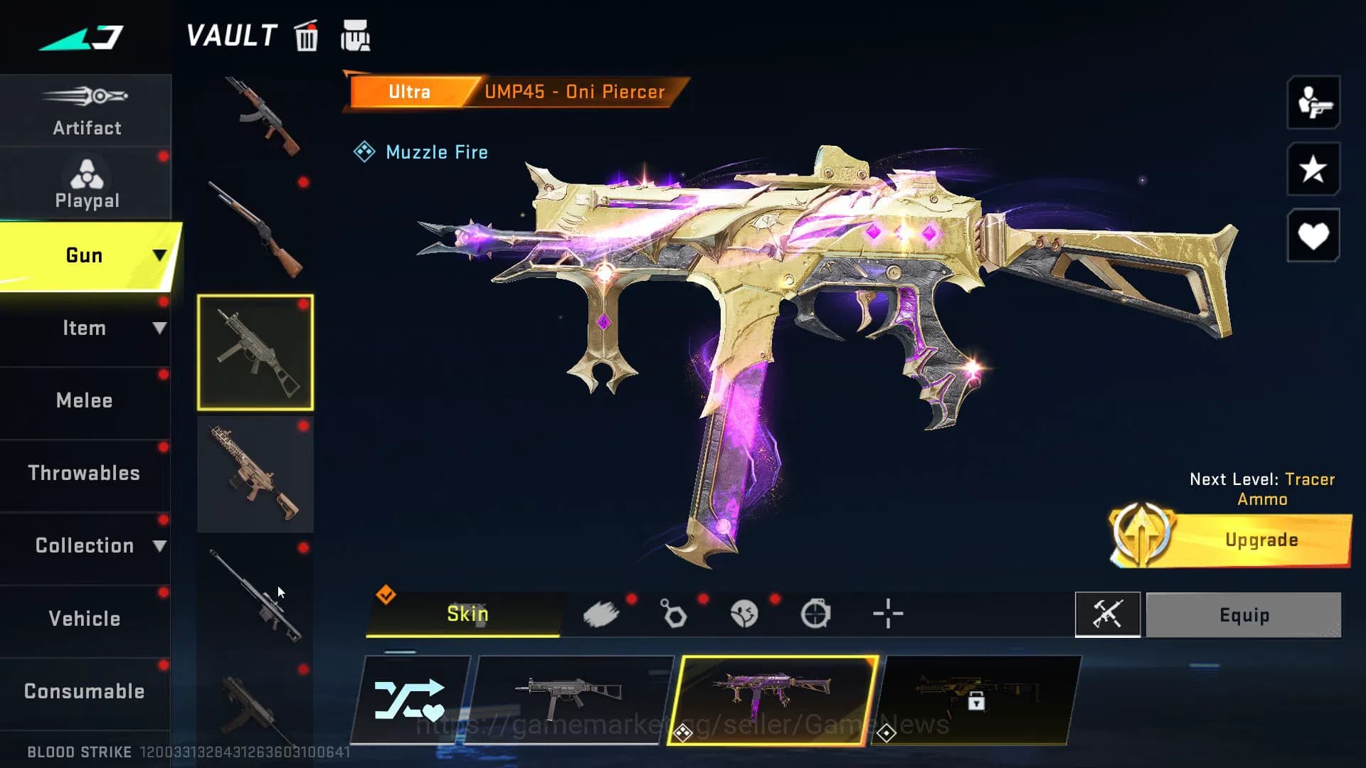 Blood Strike Accounts ASIA|4 ETERNAL(M700,Uzi,Ran,Byakuya)1MELE(kukri-Ne image 14