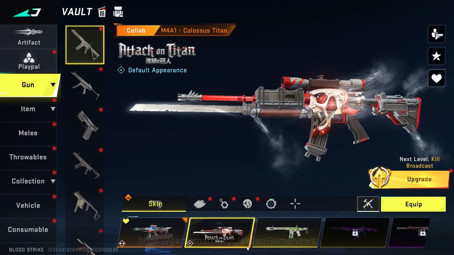 Blood Strike Accounts ASIA|4 ETERNAL(M700,Uzi,Ran,Byakuya)1MELE(kukri-Ne image 4