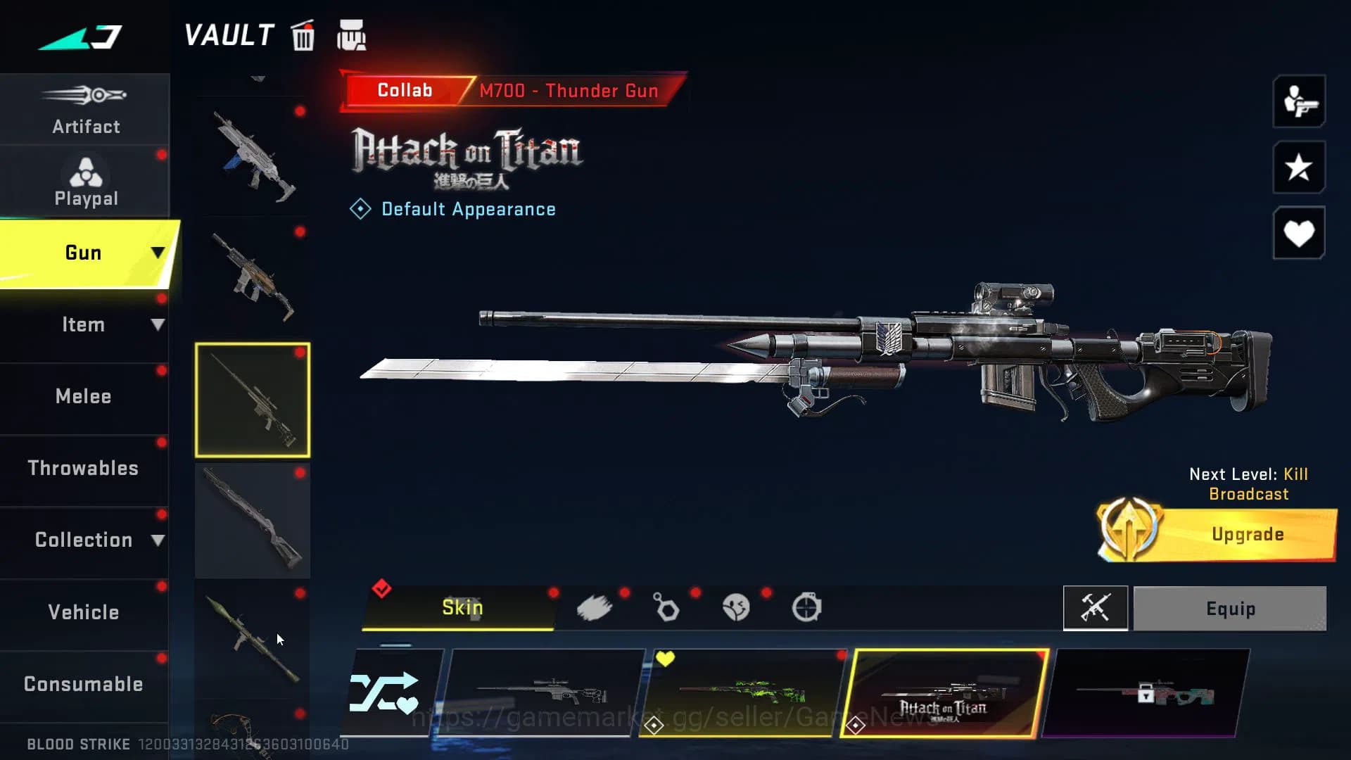 Blood Strike Accounts ASIA|4 ETERNAL(M700,Uzi,Ran,Byakuya)1MELE(kukri-Ne image 6