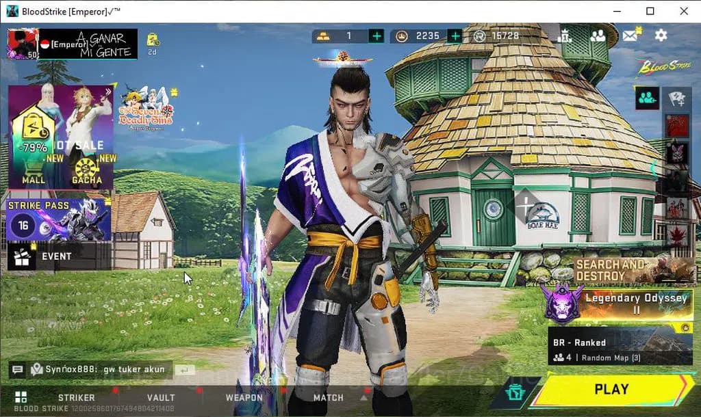 Blood Strike Accounts ASIA|ETERNAL[Galil-Noxdra Lv3,Vector-Shadowdrake L image 1