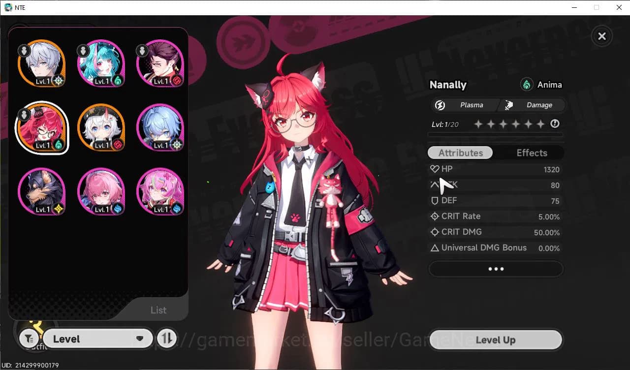 Neverness to Everness Accounts GLOBAL ASIA |HL 3| 2 SSR Limited Nanally Awk 1, Sa image 1