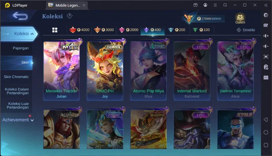 Mobile Legends: Bang Bang Accounts GLOBAL|Hero |Skin 511|Lgn Gusion+Lunox,Kof Chou,Na image 12