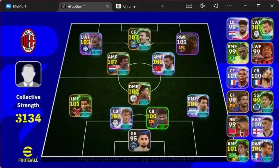 eFootball Accounts Android|PW 3134|SHW Thuram,Huijsen,Ollie,Kökçü,Me image 4