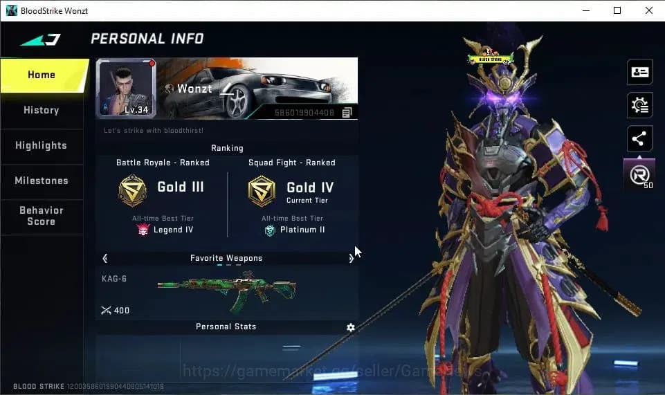 Blood Strike Accounts ASIA|ETERNAL ZERO-Oda|7 ULTRA [BLAST,ETHAN,NOVA,AU image 2