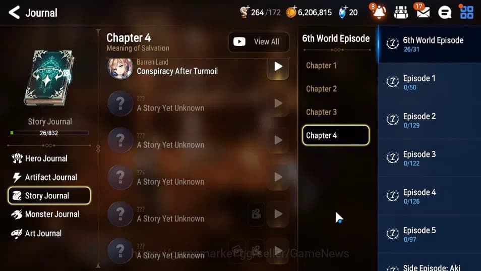Epic Seven Accounts GLOBAL Unverif |New Era| 2 ML (LOT Scales,Arch Dem image 20