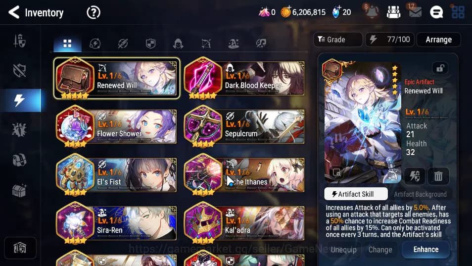 Epic Seven Accounts GLOBAL Unverif |New Era| 2 ML (LOT Scales,Arch Dem image 8