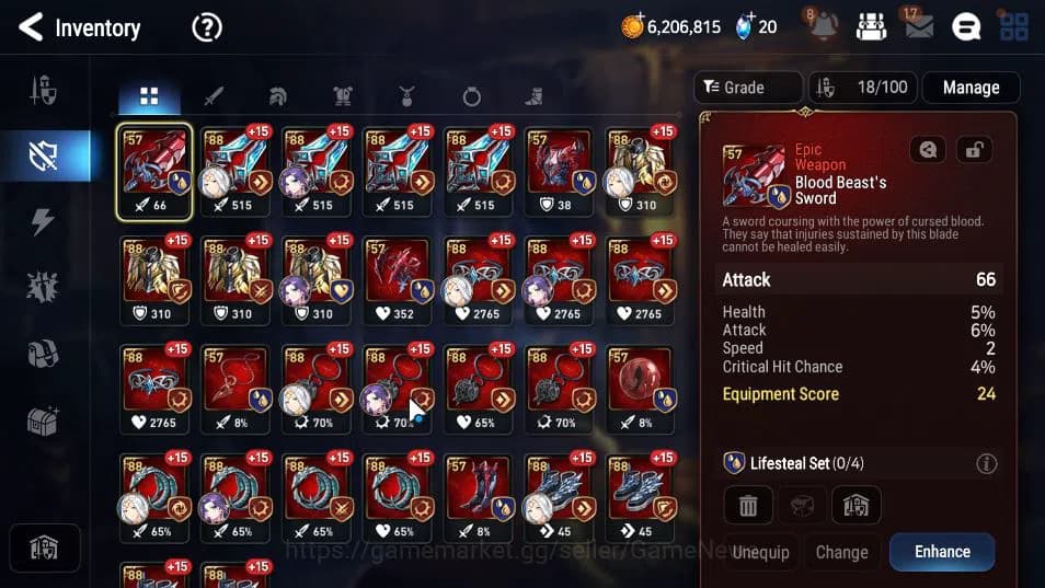 Epic Seven Accounts GLOBAL Unverif |New Era| 2 ML (LOT Scales,Arch Dem image 9