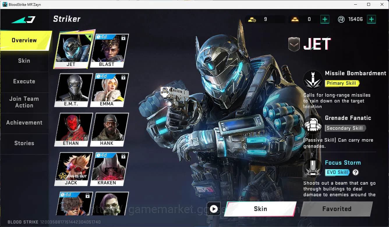 Blood Strike Accounts ASIA | ultra jet, ultra one handed axe, more detai image 2
