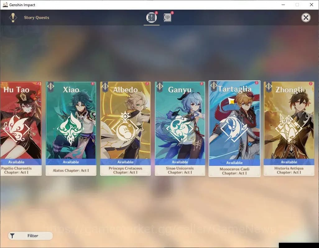 Genshin Impact Accounts Asia | AR 41 | Reoni ON| 1,8k Primo| 1 Limited+2(* image 17