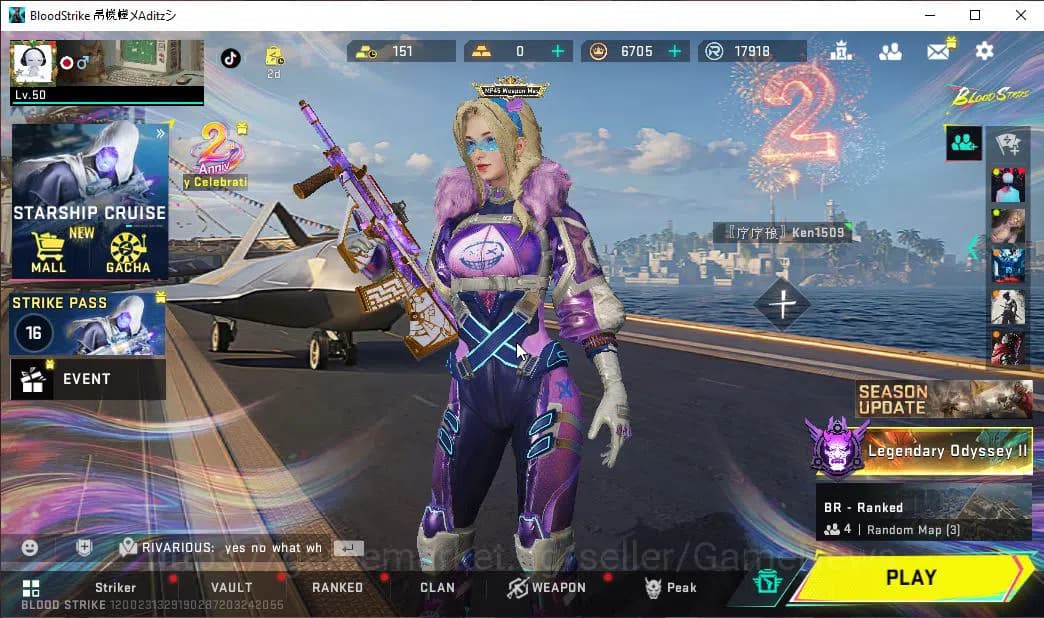 Blood Strike Accounts ASIA|ETERNAL ZERO-Odashadow|31 ULTRA M4A1,MP5,Gloc image 1