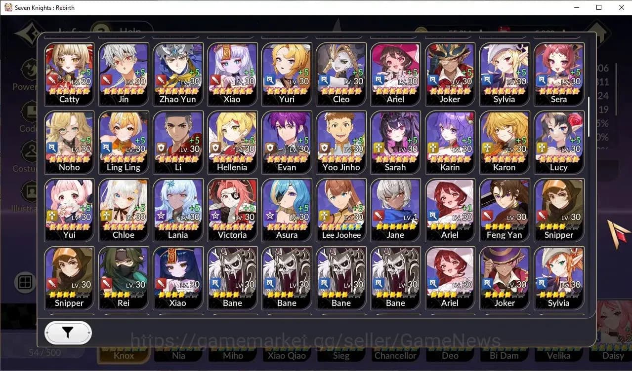 Seven Knights Re:Birth Accounts GlobalSEA|Full Ex-7k[FaiTC4,MeliaTC2,RosieTC1,Geli image 5