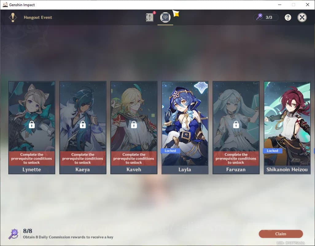 Genshin Impact Accounts ASIA|AR 50|3 Limited +1(*5Wep)|Arlecchino,Kokomi,V image 12