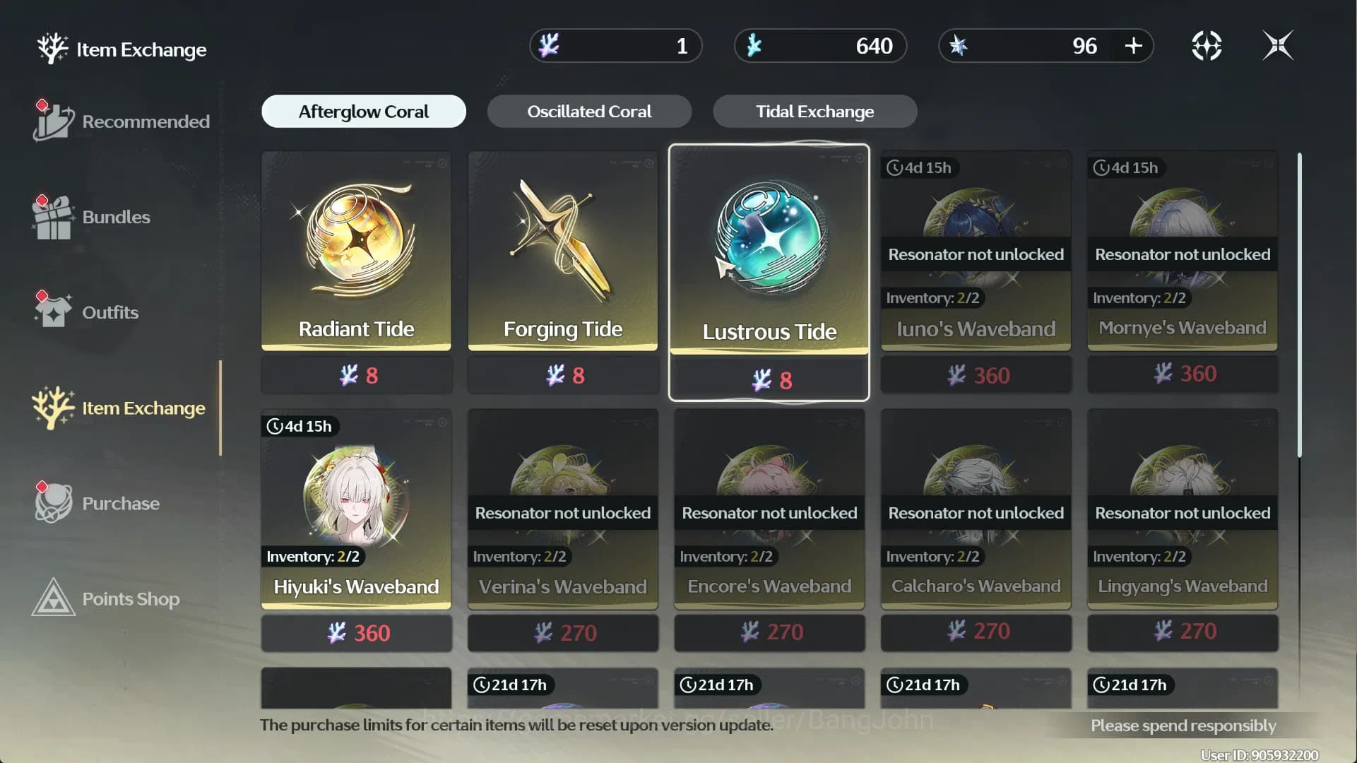Wuthering Waves Accounts SEA | UL 27 | Starter Hiyuki + Sign | RA690B | image 15