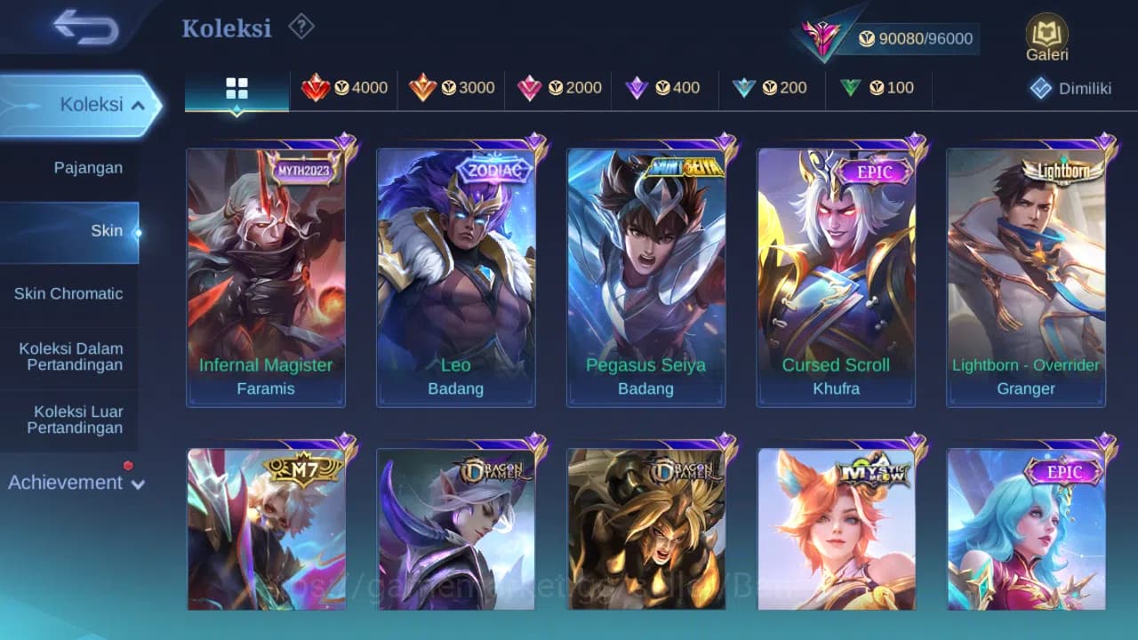 Mobile Legends: Bang Bang Accounts Hero 131 Skin 319 | KOF Dyrroth | Prime Granger, B image 11