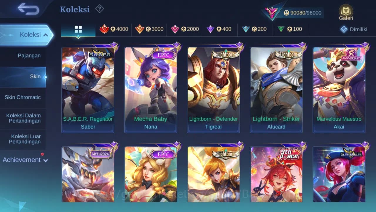 Mobile Legends: Bang Bang Accounts Hero 131 Skin 319 | KOF Dyrroth | Prime Granger, B image 4