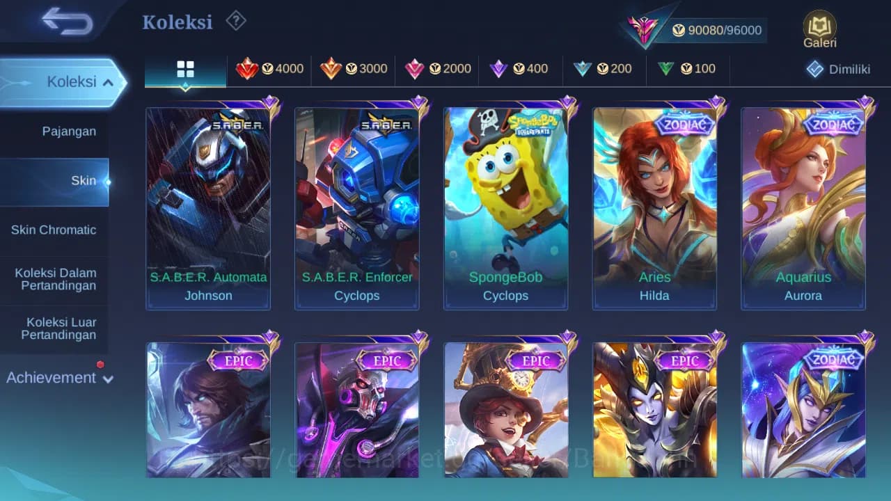 Mobile Legends: Bang Bang Accounts Hero 131 Skin 319 | KOF Dyrroth | Prime Granger, B image 7