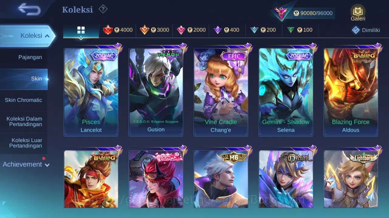 Mobile Legends: Bang Bang Accounts Hero 131 Skin 319 | KOF Dyrroth | Prime Granger, B image 9