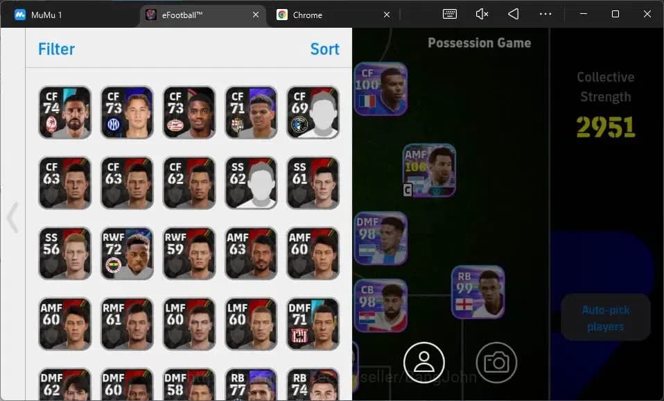 eFootball Accounts Android|PW 3085|Epic Bigtime Hazzard|SHW Messi|,Ep image 1