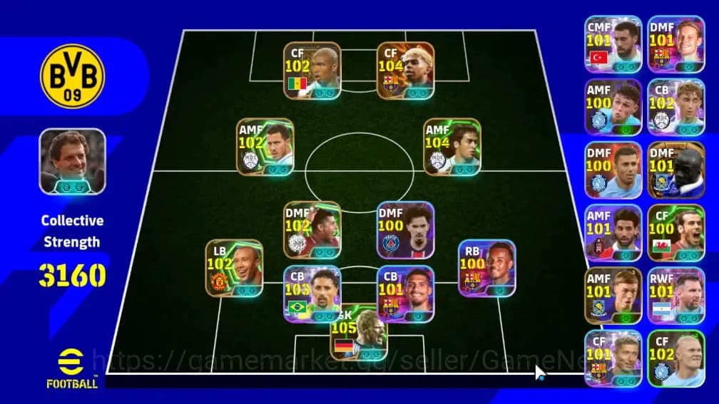 eFootball Accounts Mobile|2 BigTime Lamine Yamal(BlitzCurler),Claude image 1