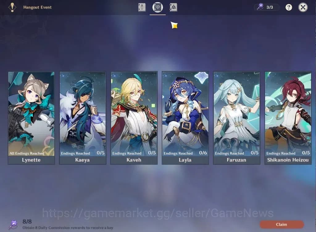 Genshin Impact Accounts ASIA|AR58|PreamTeam Neuvilette|11Limited+7(*5Weapo image 17