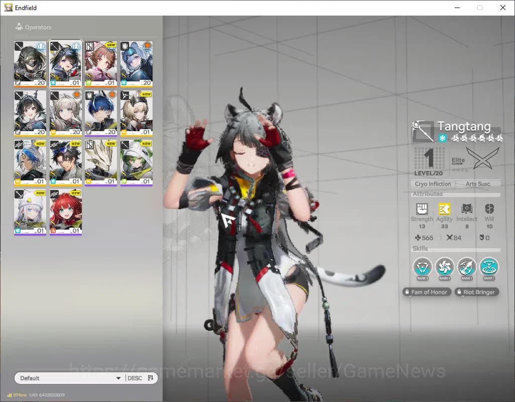 Arknights: Endfield Accounts NA/EU|Starter|Lv 2|SSR 2(1Limit)+1(*6WP)|Tangtang, image 1