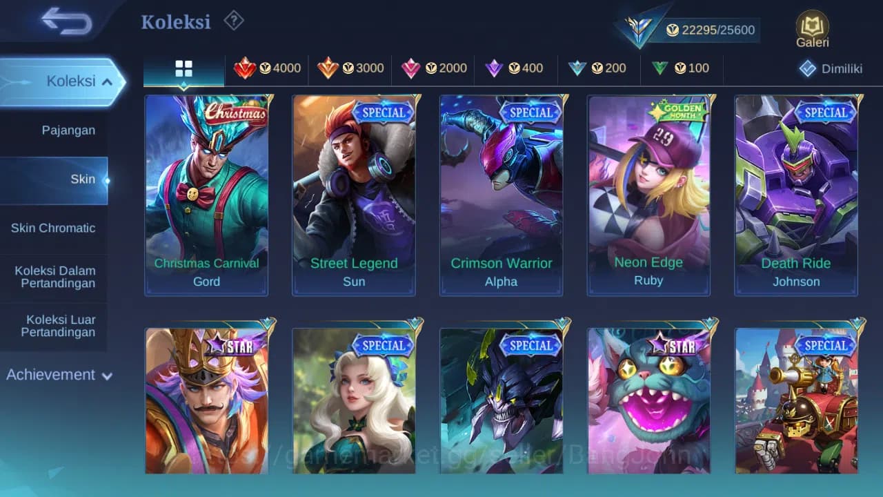 Mobile Legends: Bang Bang Accounts GLOBAL Hero 70 Skin 115 | CC Nata | Valentine Clau image 11