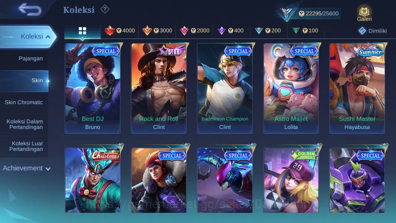 Mobile Legends: Bang Bang Accounts GLOBAL Hero 70 Skin 115 | CC Nata | Valentine Clau image 12