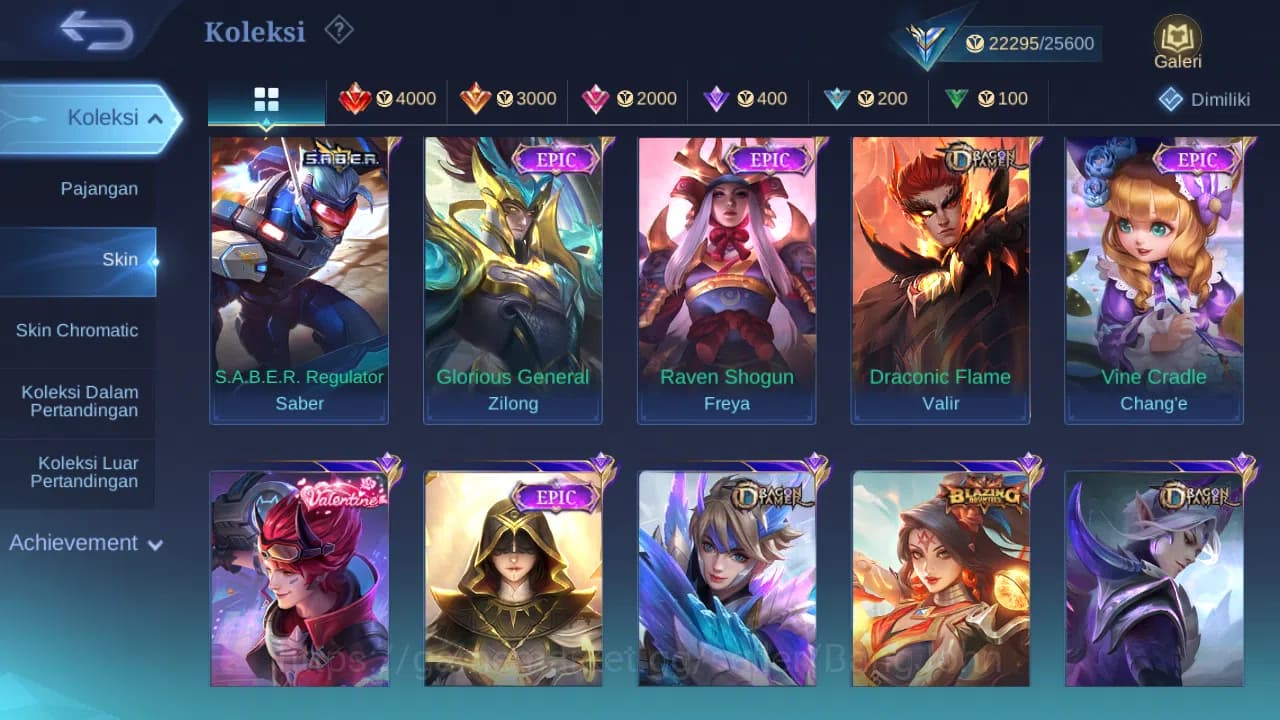 Mobile Legends: Bang Bang Accounts GLOBAL Hero 70 Skin 115 | CC Nata | Valentine Clau image 14