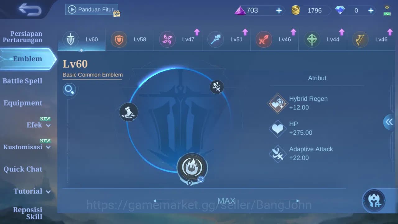 Mobile Legends: Bang Bang Accounts GLOBAL Hero 70 Skin 115 | CC Nata | Valentine Clau image 7