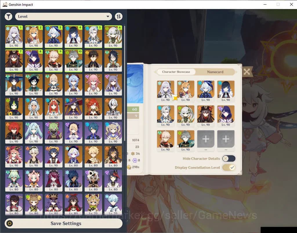 Genshin Impact Accounts ASIA|AR60|End Game Well Build|21Limited+16(*5Weapo image 1