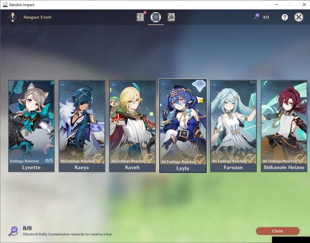 Genshin Impact Accounts ASIA|AR60|End Game Well Build|21Limited+16(*5Weapo image 4