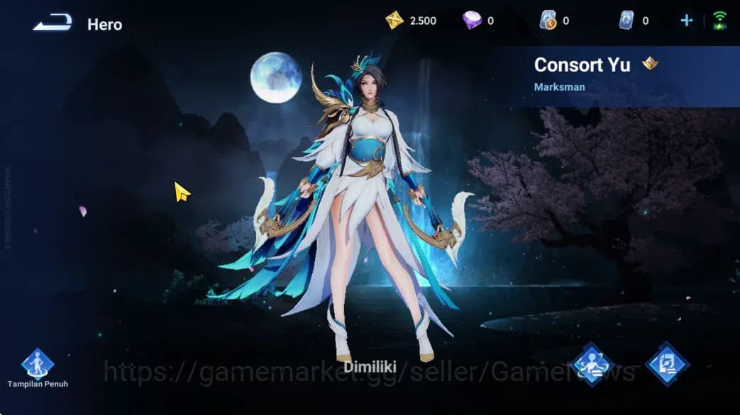 Honor of Kings Accounts Hero 13 Skin 3|Fresh Starter| (Consort Yu Legend) image 3