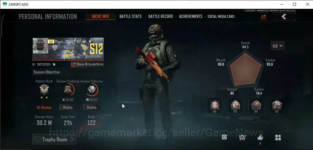 Arena Breakout Accounts MOBILE Lv30|SV 30,2M|CV 23M|Peak AEK,QS AKS-74U,SS image 2