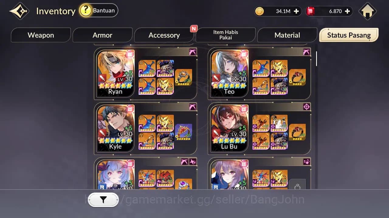 Seven Knights Re:Birth Accounts Global|4EX7(FaiTC1,Melia,Juri,Rosie)Leg Costume(Ye image 14