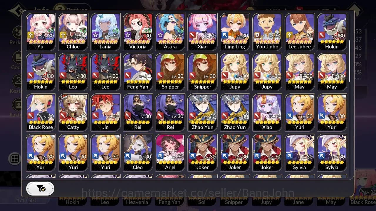 Seven Knights Re:Birth Accounts Global|4EX7(FaiTC1,Melia,Juri,Rosie)Leg Costume(Ye image 19