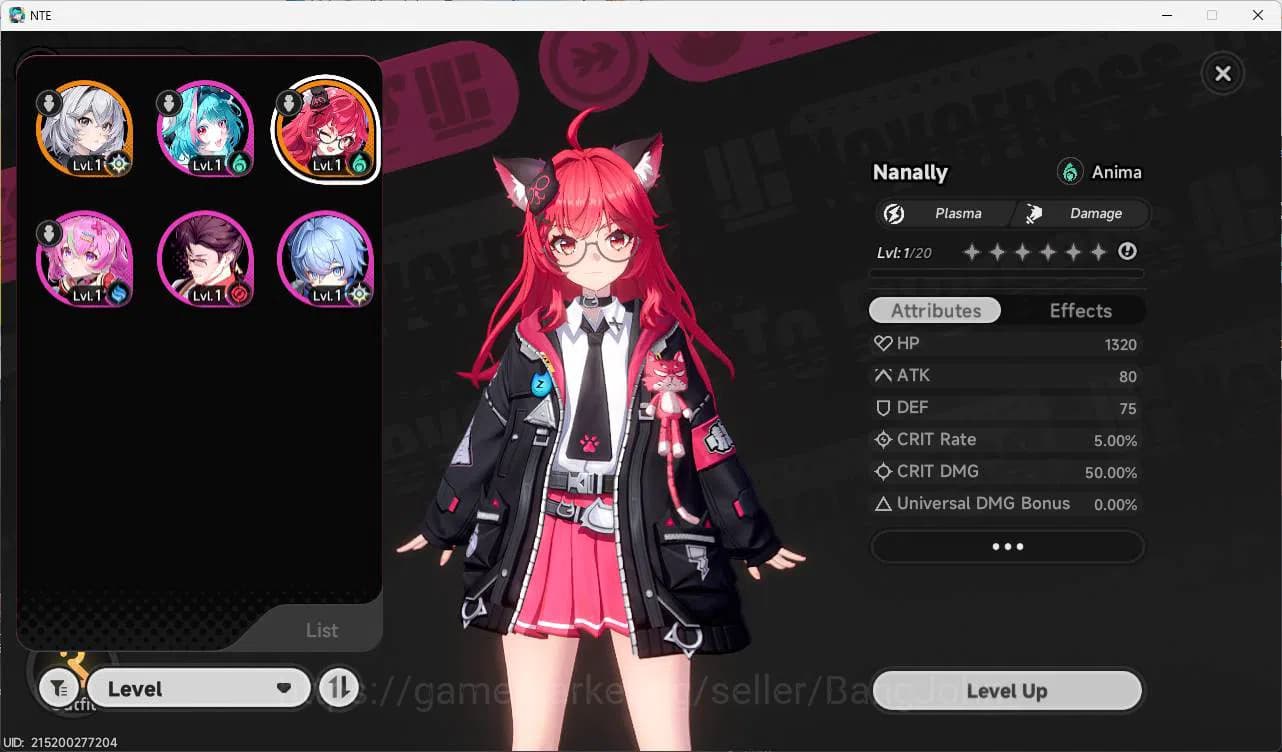 Neverness to Everness Accounts NA|starter, Nanally, 6 char, MC female + EU server image 9