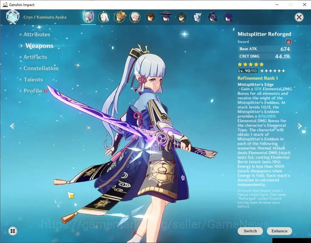 Genshin Impact Accounts Asia|AR60|13Limited+9(*5WP)|(Mualani,Ayaka,Kazuha, image 6