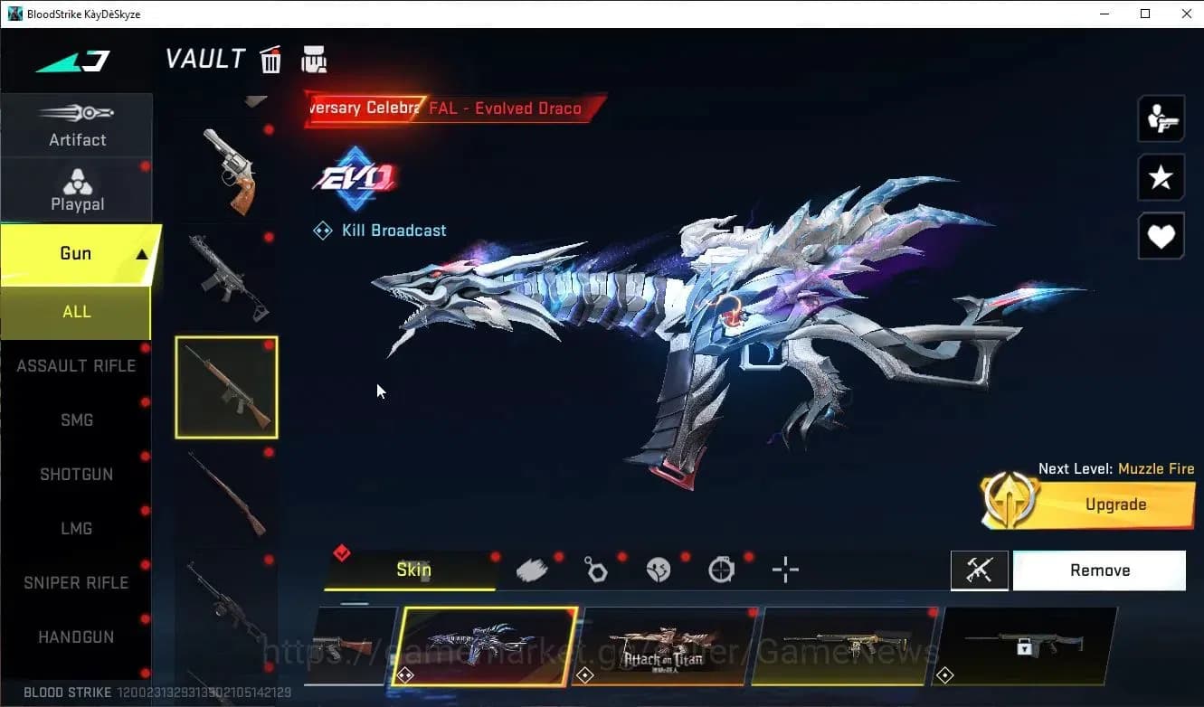Blood Strike Accounts ASIA|ETERNAL Desert Eagle Scorpius+EVO FAL Draco+C image 6