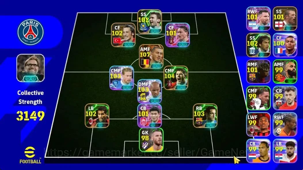 eFootball Accounts Android|Big Time Eden Hazard,Stevan Gerard,Balleti image 1